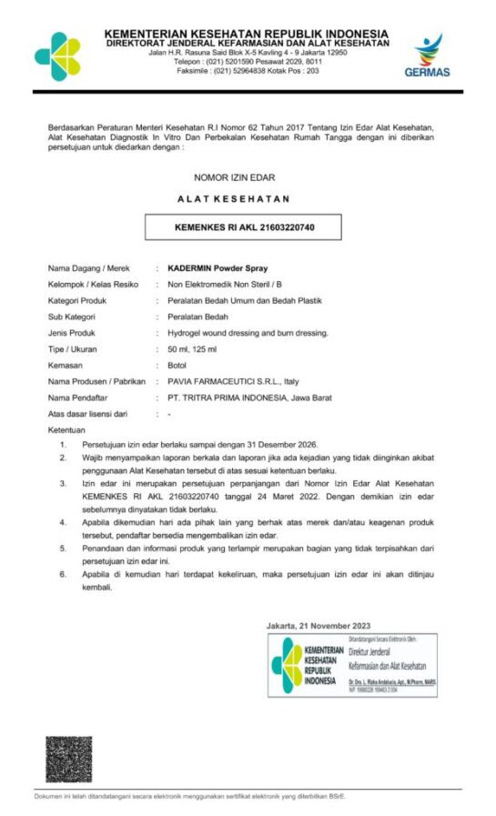 sertifikat kadermin
